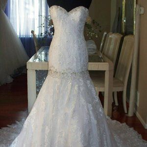 Allure Wedding Dress Bridal Gown Size 8